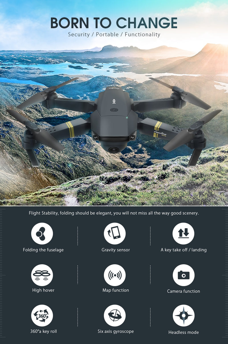 HD Resolution Quadcopter Drone (Wifi)