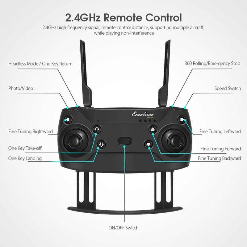 HD Resolution Quadcopter Drone (Wifi)