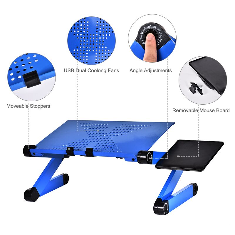 Adjustable Ergonomic Portable Aluminum Laptop Desk